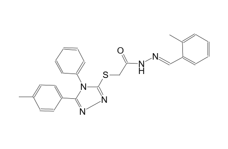 acetic acid, [[5-(4-methylphenyl)-4-phenyl-4H-1,2,4-triazol-3-yl]thio]-, 2-[(E)-(2-methylphenyl)methylidene]hydrazide