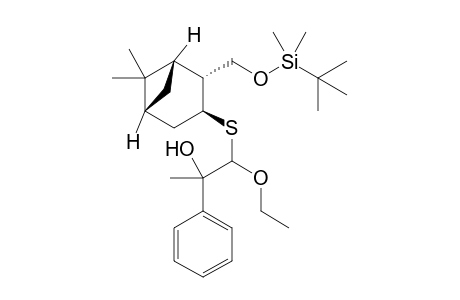 (1S,2R,3S,5R,1'S,2'R)-6,6-Dimethyl-3-(1'-ethoxy-2'-phenyl-2'-hydroxy-1'-propylsulfanyl)-2-(O-tert-butyldimethylsilylhydroxymethyl)bicyclo[3.1.1]heptane