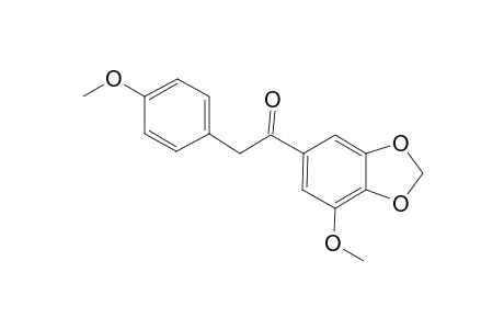 1-(7-Methoxy-2H-1,3-benzodioxol-5-yl)-2-(4-methoxyphenyl)ethanone