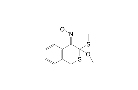 3-methoxy-3-(methylthio)isothiochroman-4-one oxime