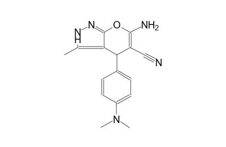 pyrano[2,3-c]pyrazole-5-carbonitrile, 6-amino-4-[4-(dimethylamino)phenyl]-1,4-dihydro-3-methyl-