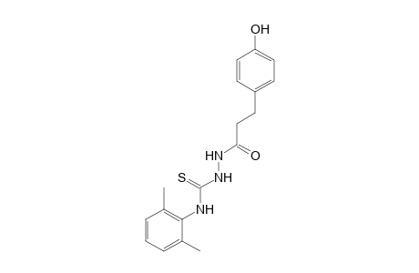 1-(p-Hydroxyhydrocinnamoyl)-3-thio-4-(2,6-xylyl)semicarbazide