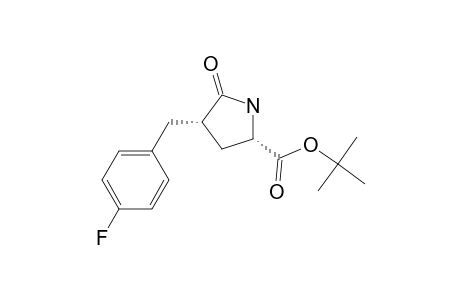 Tert-butyl (2S)-4.alpha.-((p-fluorophenyl)methyl)pyroglutamate