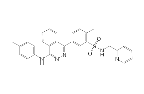 2-Methyl-5-[4-(4-methylanilino)-1-phthalazinyl]-N-(2-pyridinylmethyl)benzenesulfonamide