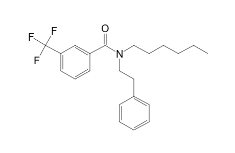 3-(Trifluoromethyl) benzamide, N-(2-phenylethyl)-N-hexyl-