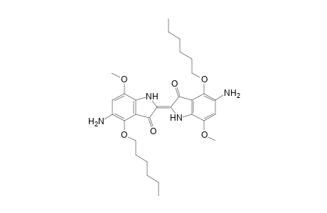 4,4'-bis(hexyloxy)-7,7'-dimethoxy-5,5'-diaminoindigotin