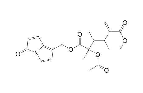 6-((5'-Methyoxycarbonyl-2',3',4'-trimethyl-5'-methylene-2'-acetoxy-1'-oxopentoxy)methyl)-1-azabicyclo[3.3.0]octa-3,5,7-trien-2-one