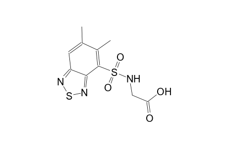 {[(5,6-dimethyl-2,1,3-benzothiadiazol-4-yl)sulfonyl]amino}acetic acid