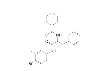 N-[1-benzyl-2-(4-bromo-3-methylanilino)-2-oxoethyl]-4-methylcyclohexanecarboxamide