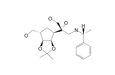 (S)-2-((3ar,4R,6S,6as)-6-Hydroxymethyl-2,2-dimethyl-tetrahydro-cyclope nta[1,3]dioxol-4-yl)-3-((R)-1-phenyl-ethylamino)-propane-1,2-diol