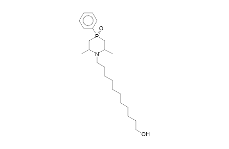 1-Aza-4-phosphacyclohexane, 1-(11-hydroxyundecyl)-2,6-dimethyl-4-oxo-4-phenyl-