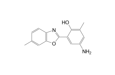 4-amino-2-methyl-6-(6-methyl-1,3-benzoxazol-2-yl)phenol