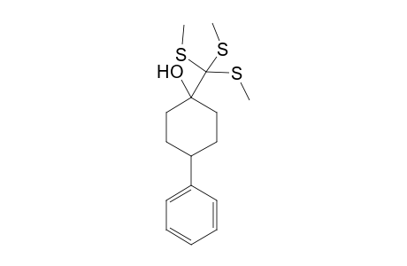 1-Tris(methylthio)methyl-4-phenylcyclohexanol