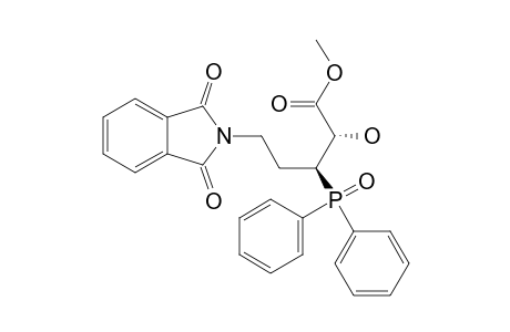 METHYL-(2R*,3S*)-3-DIPHENYLPHOSPHINOYL-2-HYDROXY-5-PHTHALIMIDOPENTANOATE