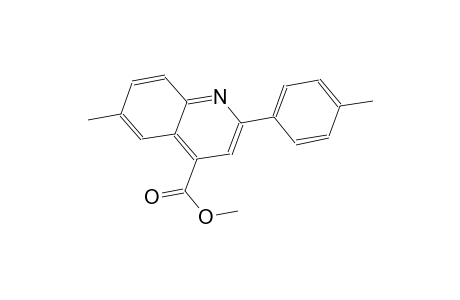 4-Quinolinecarboxylic acid, 6-methyl-2-(4-methylphenyl)-, methyl ester