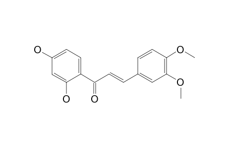 1-(2, 4-Dihydroxy-phenyl)-3-(3,4-dimethoxyphenyl)-propene-l-one