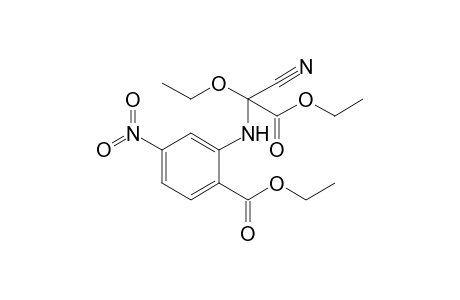 2-[(1-cyano-1,2-diethoxy-2-keto-ethyl)amino]-4-nitro-benzoic acid ethyl ester