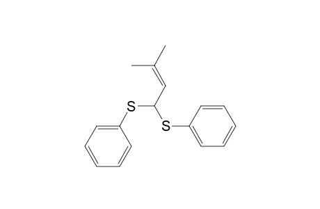 (3-Methyl-1-phenylsulfanyl-but-2-enyl)sulfanylbenzene