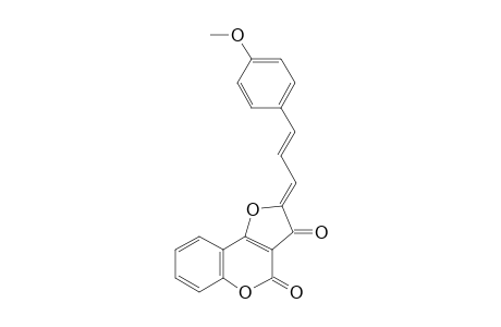 2-[3-(4-Methoxyphenyl)prop-2-en-1-ylidene]furo[3,2-C]chromene-3,4-dione