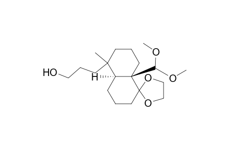 Spiro[1,3-dioxolane-2,1'(2'H)-naphthalene]-5'-propanol, octahydro-8'a-[(methoxymethoxy)methyl]-5'-methyl-, [4'aS-(4'a.alpha.,5'.alpha.,8'a.beta.)]-