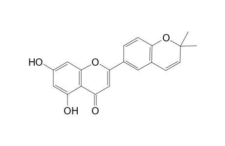 2-(2,2-dimethylchromen-6-yl)-5,7-dihydroxy-chromone