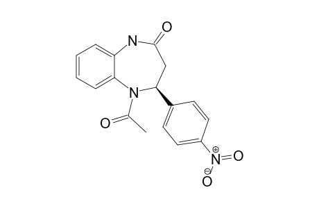 (4S)-5-Acetyl-4-(4-nitrophenyl)-4,5-dihydro-1H-[1,5]benzodiazepin-2(3H)-one