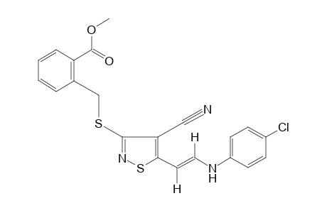 trans-alpha-{{5-[2-(p-CHLOROANILINO)VINYL]-4-CYANO-3-ISOTHIAZOLYL}THIO}-o-TOLUIC ACID, METHYL ESTER