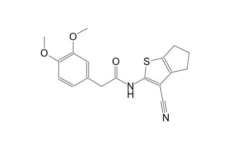 N-(3-cyano-5,6-dihydro-4H-cyclopenta[b]thien-2-yl)-2-(3,4-dimethoxyphenyl)acetamide