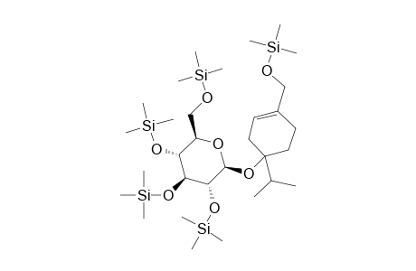 4-(Hydroxymethyl)-1-(1-methylethyl)-3-cyclohexen-1-yl .beta.-D-glucopyranoside, 5tms derivative