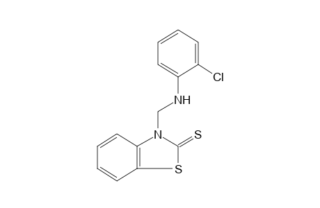 3-[(o-chloroanilino)methyl]-2-benzothiazolinethione
