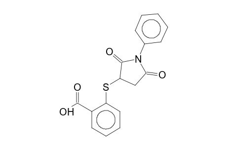 o-[(2,5-dioxo-1-phenyl-3-pyrrolidinyl)thio]benzoic acid