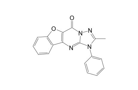 2-Methyl-1-phenylbenzo[4,5]furo[3,2-d]-1,2,4-triazolo[1,5-a]pyrimidin-5(1H)-one