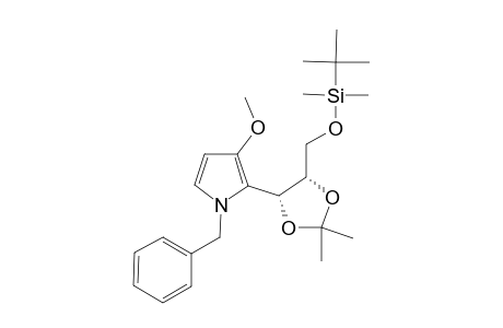 (4'R,5'S)-1-BENZYL-2-(5'-TERT.-BUTYLDIMETHYLSILOXYMETHYXL-2',2'-DIMETHYL-1',3'-DIOXOLAN-4'-YL)-3-METHOXY-PYRROLE