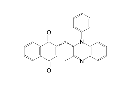 2-[(1,2-dihydro-3-methyl-1-phenyl-2-quinoxalinylidene)methyl]-1,4-naphthoquinone