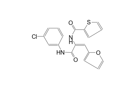 N-[(E)-1-[(3-chloroanilino)carbonyl]-2-(2-furyl)ethenyl]-2-thiophenecarboxamide