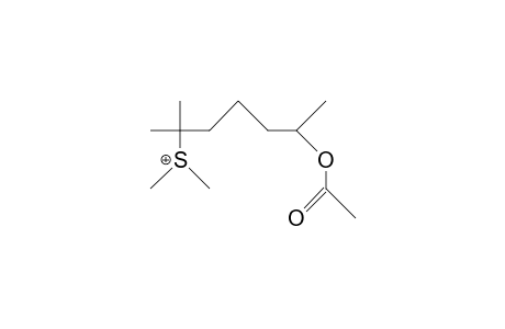 (2-Acetoxy-6-methyl-hept-6-yl)-dimethyl-sulfonium cation