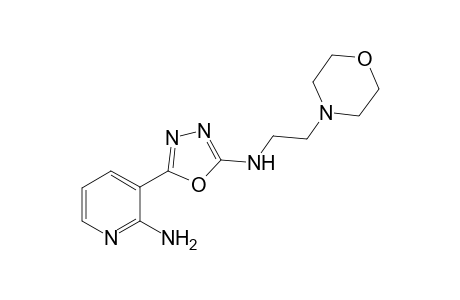 5-(2-Amino-3-pyridyl)-2-(mprpholinethylamino)-1,3,4-oxadiazole