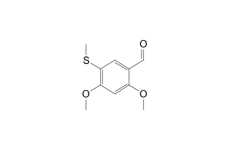 2,4-Dimethoxy-5-(methylthio)benzaldehyde