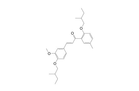 4,2'-bis(2-Methylbutyl)oxy-3-methoxy-5'-methylchalcone (isomer 1)