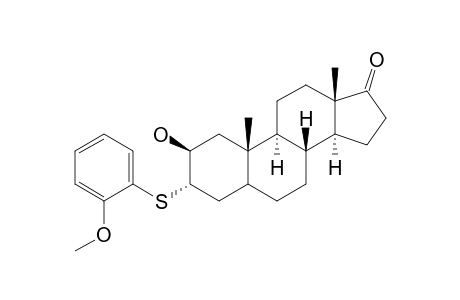 2.beta.-Hydroxy-3.alpha.-(2'-methoxyphenyl)thioandrostan-17-one