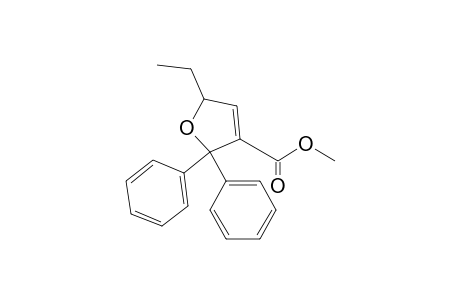 2-Ethyl-5,5-diphenyl-2H-furan-4-carboxylic acid methyl ester