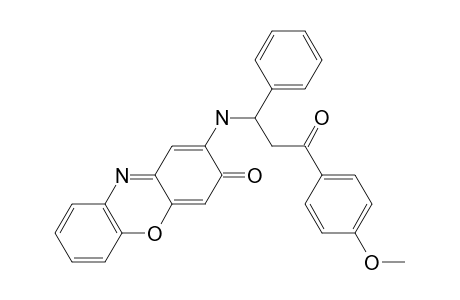 2-(N-(1-phenyl-2-((p-methoxyphenyl)carbonyl)ethyl)amino)phenoxazin-3-one