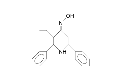 2,6-DIPHENYL-3-ETHYL-PIPERIDIN-4-ONE-OXIME