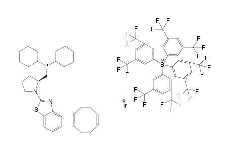 [(eta4-1,5-Cyclooctadiene)-((S)-2-{2-[(dicyclohexylphosphino)methyl]pyrrolidin-1-yl}benzo[d]thiazole)-iridium(I)]-tetrakis[3,5-bis(trifluoromethyl)phenyl]borate