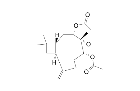 7.alpha.(S),9.alpha.(R)-Diacetoxy-8.alpha.(R)-hydroxy-1(12)-caryophyllene