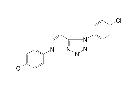 4-Chloro-N-((Z)-2-[1-(4-chlorophenyl)-1H-tetraazol-5-yl]ethenyl)aniline