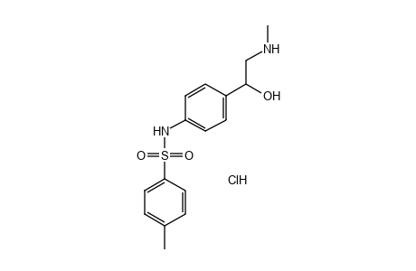 4'-[1-hydroxy-2-(methylamino)ethyl]-p-toluenesulfonanilide, hydrochloride