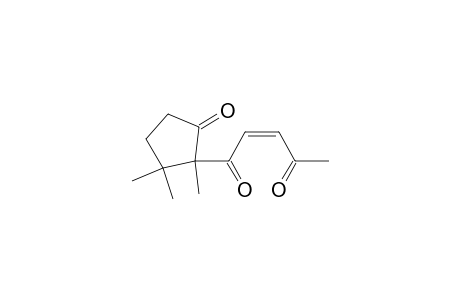 2-Pentene-1,4-dione, 1-(1,2,2-trimethyl-5-oxocyclopentyl)-, (Z)-
