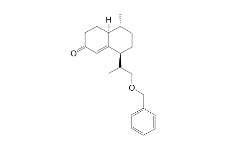 (4aS,5R,8S)-8-(2-Benzyloxy-1-methyl-ethyl)-5-methyl-4,4a,5,6,7,8-hexahydro-3H-naphthalen-2-one
