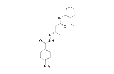 3-[(4-Aminobenzoyl)hydrazono]-N-(2-ethylphenyl)butyramide